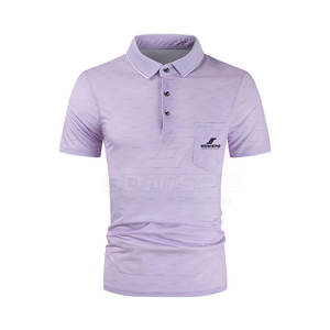 2024 haute qualité hommes pour Polo T-Shirt imprimé solide respirant tricoté Fitness T-Shirt léger Simple couleur unie court OEM - Product Image 6