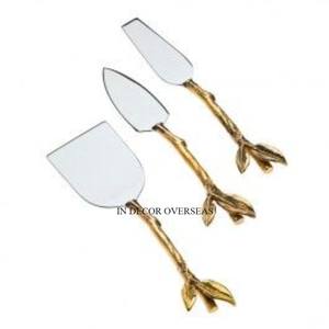 ชุดช้อนส้อมมีดแบบพื้นบ้านทำจากสเตนเลสขัดเงาสีเงินดีไซน์แบบโบราณมีดทำจากอินเดีย - Product Image 6