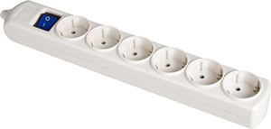 Multipresa bianca 3680W 6 prese senza fili 250V 16A (Solera 8006IL) - Product Image 1