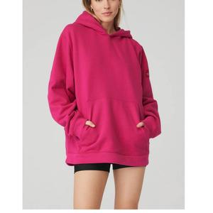 Women's Super Large <b>Long</b> Sleeves Hoodie Lined Autumn 100% Cotton Puff Printing Design Hoodie Export From BD - Product Image 3