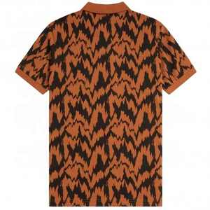 T-shirt d'été pour hommes 100% coton pour polos, multicolore, respirant, à manches longues et à revers, avec design solide, en tricot tendance. - Product Image 2