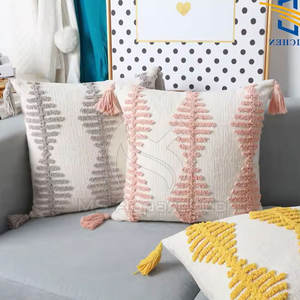 Embroidery Square <b>Cushion</b> Cover Breathable Smooth <b>Fabric</b> Washable Eco-Friendly Customized Modern Decor for Home Hotel Use - Product Image 6