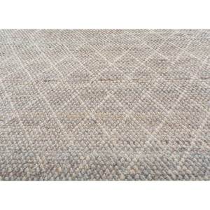 พรมขนสัตว์ถักมือสีเบจน้ำตาลลายเรขาคณิตแบบอัฟกันสำหรับบ้าน ห้องนอน ทางเดิน ห้องนั่งเล่น-รุ่น IA-1842 - Product Image 3