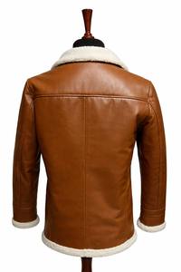 Chaqueta Bomber de Cuero con Forro de Piel de Oveja para Hombre, Modelo 2026, Relleno de Algodón, Diseño Nuevo y Moderno, Todas las Tallas - Product Image 3