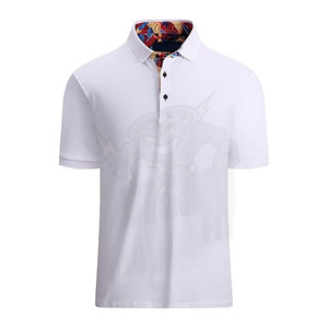 Chemises polo pour homme à manches courtes, coupe régulière, chemise mode décontractée pour homme, col classique, design élégant, vêtements en coton mélangé - Product Image 5