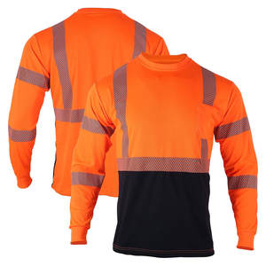 Camisas de Trabajo para Hombre - Polos de Alta Visibilidad para Hombre, Camisa de Seguridad con Bandas Reflectantes - Product Image 3