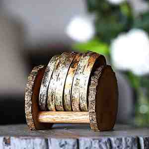 Sous-verre rond en bois de manguier et noyer de qualité d'exportation forte demande personnalisé fait à la main décoration intérieure artisanat - Product Image 5