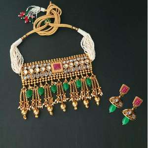 Ensembles de bijoux fins de création réelle Necklace-FBB0092A de cuivre en pierre AD - Product Image 1