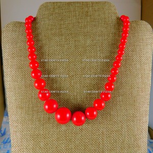 Nuevos diseños joyería moda verano vacaciones mujeres resina madera cuentas Collar para mujer moda - Product Image 2