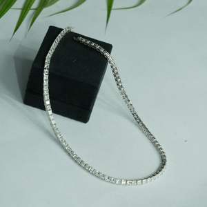 Stylish 27.96ct lab grown <b>diamond</b> moissanite statement <b>bracelet</b> princess vs1 gold rose gold silver oem odm low moq b2b - Product Image 2