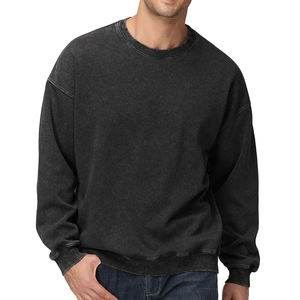 Sweat-shirt homme en coton mélangé de haute qualité, personnalisable avec logo, coupe ample, vente flash, pour garçons. - Product Image 4