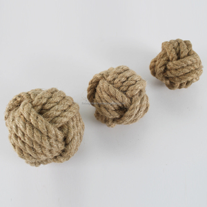 Jouet pour chien en chanvre en gros provenant d'un fabricant vietnamien, balle en fibre de chanvre naturelle pour lancer, mâcher, l'entraînement et le nettoyage dentaire - Product Image 5