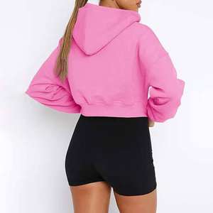 Nuevo Top Corto Moderno y Económico, Top Corto de Moda para Mujer, Sudadera con Capucha Corta Transpirable de Talla Grande - Product Image 3