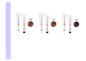 GLAMOUR PROFESSIONAL Crème colorante pour cheveux de qualité supérieure sans ammoniaque 100 ml Tous types de cheveux Teintes cuivrées permanentes Huile d'argan Vitamine - Product Image 5