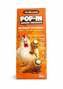 ICONIK SWEET Pop-In Chicken Chocolate 50g Boules de chocolat croustillantes pour enfants Disponibles au prix de gros - Product Image 3