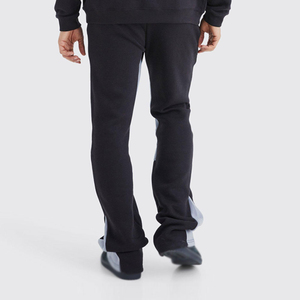 2025 nueva llegada personalizada Jogging hombres algodón polar Flare chándales conjuntos de alta calidad entrenamiento Jogging Wear hombres chándal - Product Image 4