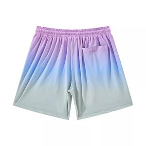 Sublimation Gradient Multicolour ShortsMen's Workout Stretch <b>Slim</b> <b>Shorts</b> Polyester Spandex Workout Men Custom <b>Shorts</b> - Product Image 2