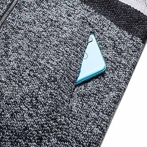 OEM 100% Cotton Fleece <b>Hoodie</b> for <b>Men</b> Hood Front 2 Two Pocket Quarter Zip Kangaroo Pocket Raglan Sleeve <b>Grey</b> Color Breathable - Product Image 6