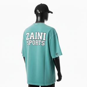 Camiseta 100% algodón para hombre, corte holgado, estampada, estilo vintage, lavado desgastado, con logotipo personalizado - Product Image 5