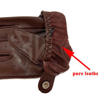 Gants de conduite en cuir véritable pour hommes, à rayures tendance – Doux, couleurs personnalisables, logo, haute qualité, toutes saisons, longueur poignet, usage quotidien