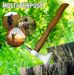 โรงงานผลิตขวานเหล็กดามัสกัสแบบสองใบมีด รับผลิตตามสั่ง (OEM/ODM) สำหรับงานอุตสาหกรรม ผลิตด้วยมืออย่างมืออาชีพ เหมาะสำหรับการล่าสัตว์กลางแจ้ง มีจำหน่าย - Product Image 2