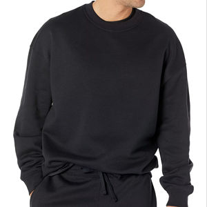 Sudadera de cuello redondo personalizada para hombre con manga larga de algodón polar moda de invierno último diseño con logotipo bordado - Product Image 1