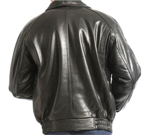 Blouson Bomber en Cuir Véritable pour Homme – Style Décontracté, Tendance Vintage, Qualité Supérieure, Vente en Gros OEM - Product Image 6