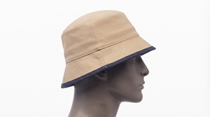 Reversible Summer Bucket <b>Hat</b> Beige <b>Navy</b> Wholesale Custom Logo High Quality OEM ODM Low MOQ Cotton Canvas Unisex Casual Fisherman - Product Image 4