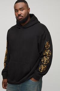 เสื้อมีฮู้ดสำหรับผู้ชายผ้าฝ้าย100% น้ำหนักมาก500gsm พิมพ์ลายสกรีนแนวสตรีทแวร์แนวสตรีทวินเทจ - Product Image 6