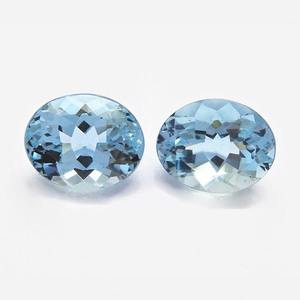 100% corte facetado ovalado Natural aguamarina azul auténtica Fabricación de piedras preciosas sueltas joyería mejor precio 100% aguamarina Natural OEM a granel - Product Image 2