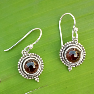 Wholesale Lightweight 925 Sterling <b>Silver</b> Garnet <b>Earrings</b> Cute <b>Wedding</b> Engagement Jewelry for Women Girls Christian Gift Parties - Product Image 6