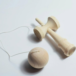 Juguete Kendama de Madera Maciza para Juego de Habilidad Interactivo, Estructura Tradicional de Copa y Bola, Origen Vietnam - Product Image 4