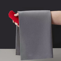 Serviette de lavage de voiture en chamois double face, sans peluches, séchage rapide, microfibre écologique en rouleau pour le nettoyage de l'intérieur et des vitres de voiture