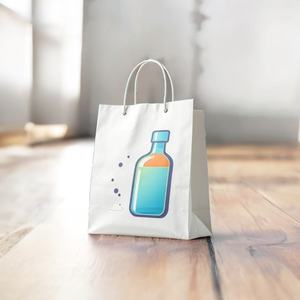 Sacs cadeaux en papier de luxe écologiques, recyclables et biodégradables, impression quadrichromie pour supermarchés, emballage de mode - Product Image 3