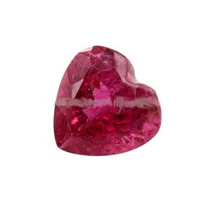 Pierre précieuse naturelle de tourmaline rose taille cœur, polie et brillante, pour la création de bagues et bijoux personnalisés, idéale comme cadeau. - Product Image 3