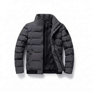 Trendy <b>Men</b> Winter Puffer Jacket Casual Stand Collar Thermal Outerwear Wholesale Custom Design Regular Fit Warm <b>Coat</b> Manufacturer - Product Image 2
