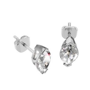 ต่างหูเพชรโมอิสซาไนต์ทรงมาร์ควิส ดีไซน์ใหม่ ทองคำแท้ 14k สำหรับผู้หญิง 3 กะรัต แบบโซลิแทร์ เหมาะสำหรับงานปาร์ตี้ - Product Image 4