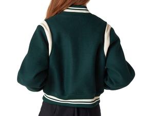 Vente en gros de vestes universitaires personnalisées pour femmes, matelassées, respirantes, motif solide, automne hiver 100% coton, fabricant OEM - Product Image 6