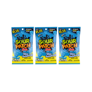 Bulk Wholesale Sourr Patch <b>Kids</b> Blue Raspberry Soft Candy 130g 24 Bags Per Master Carton Sugar Coated Raspberry Flavor Gums - Product Image 1
