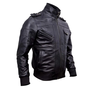Chaquetas de Cuero para Hombre de Alta Calidad OEM, Talla Personalizada, a la Moda, Impermeables, Resistentes al Viento, Transpirables, para la Temporada de Invierno, Nuevas - Product Image 5