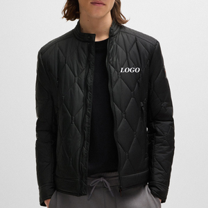 High Quality Material Men <b>Quilted</b> Jacket <b>For</b> Outdoor Trendy Wear With Zip Up Closure <b>For</b> Winters / Full Sleeves Design With Logo - Product Image 1