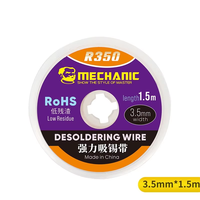 MÉCANICIEN R350 1.0/1.5/2.0/2.5/3.0/3.5/4.0mm largeur 1.5m longueur dessoudage tresse soudure dissolvant pur cuivre soudure mèche fil cordon