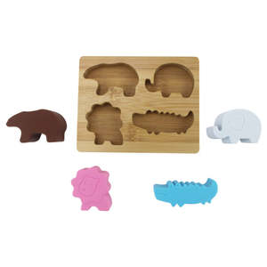 Juguete de Rompecabezas de Silicona para Bebés al por Mayor, Rompecabezas de Animales Montessori, Juguete Educativo Temprano, Juego de Aprendizaje Creativo al por Mayor - Product Image 1