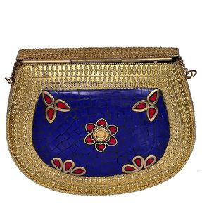Bolsos de noche con mosaico étnico de alta calidad, elegantes y con buen aspecto, para atuendos tradicionales, fiestas y bodas. - Product Image 4