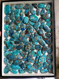 La mejor calidad InfinityStones Natural Shattuckite, cabujón de piedras preciosas sueltas, forma mixta, tamaño 4-10g de Rajasthan para la fabricación de joyas - Product Image 3