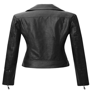 Premium Quality Custom Women's <b>Winter</b> <b>Leather</b> <b>Jacket</b> Windproof Casual with Button Decoration for Party Wear - Product Image 6