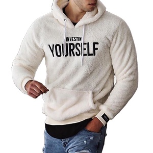 เสื้อฮู้ดผู้ชายแบบหนา สไตล์สตรีทแวร์ ปักลาย  รับผลิตตามแบบ  โลโก้สั่งทำด้านหน้า  ผ้าฟลีซขนแกะ  เสื้อฮู้ดวินเทจทรงปกติ - Product Image 3