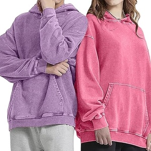Sweat-shirt unisexe surdimensionné en coton 100% vintage délavé à l'acide et à la pierre, coupe régulière, pour homme, hiver 2026 - Product Image 3