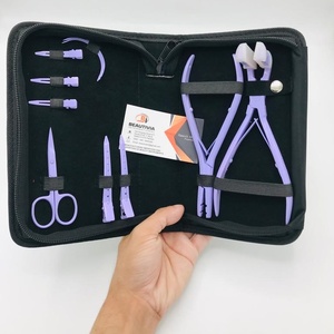 คีมหนีบผมทำจากเหล็กสีม่วงลาเวนเดอร์อเนกประสงค์อุปกรณ์ต่อผมแบบเทป - Product Image 5