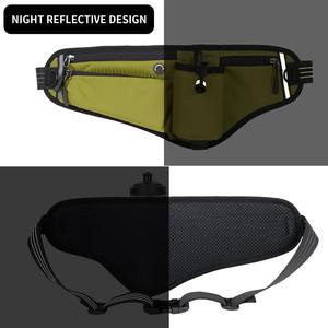 Ceinture de soutien lombaire de course ajustable, légère, imperméable et respirante en polyester/nylon, avec poche zippée, OEM/ODM - Product Image 3